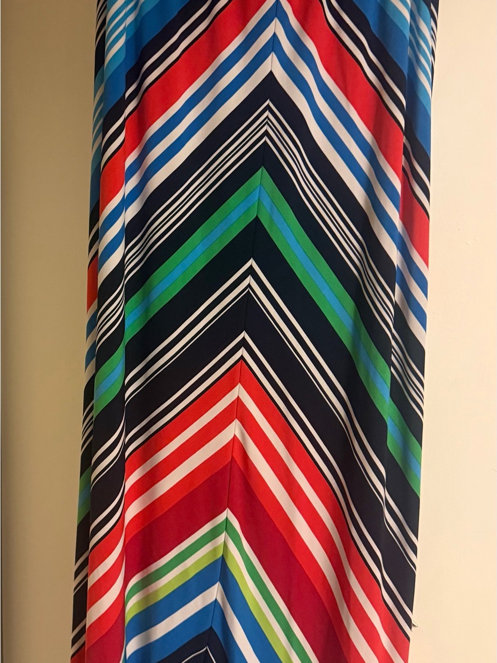 Ruby Rd. Chevron Maxi Skirt in Red, Blue, Green, Navy